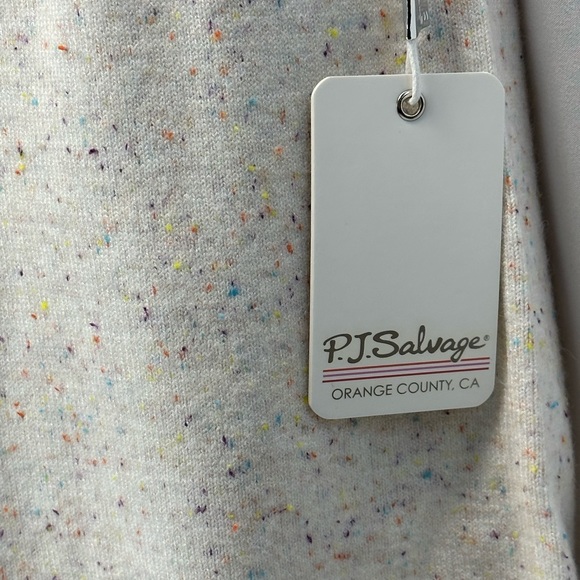 PJ Salvage Pull On Confetti Lounge Sleep Shorts RBSPS -  Ivory - Picture 3 of 7